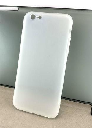 Чохол для iphone 6 6s накладка на бампер силіконовий протиударний білий