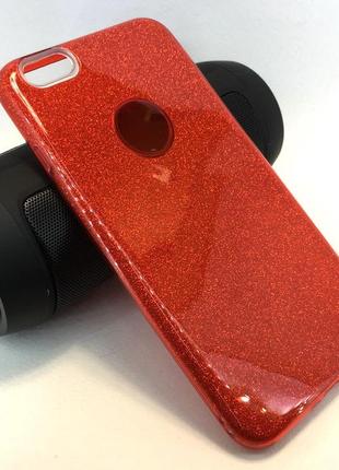 Чохол для iphone 6 plus, 6s plus накладка на бампер захисний силіконовий glitter