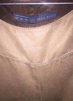 Платье из замши zara basic2 фото