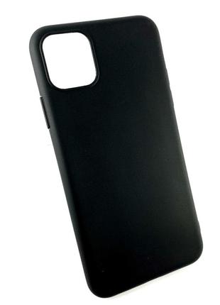 Чохол на iphone 11 pro max накладка на бампер протиударний soft touch чорний