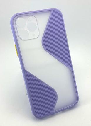 Чехол на iphone 11 pro накладка бампер противоударный shadov matte case wave голубой