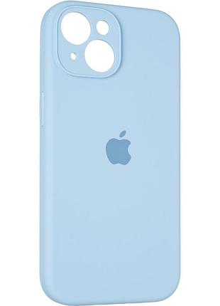 Чехол fiji silicone case full camera для apple iphone 14 бампер накладка с защитой камеры cornflower