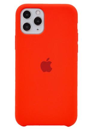 Чехол для iphone 11 pro silicone case (красный)