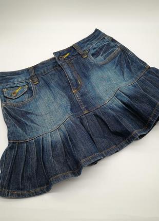 Джинсовая юбка для девочки подростка mudd jeans синяя2 фото