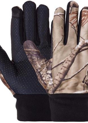 Перчатки для охоты и рыбалки с закрытыми пальцами sp-sport  размер универсальный камуфляж лес
