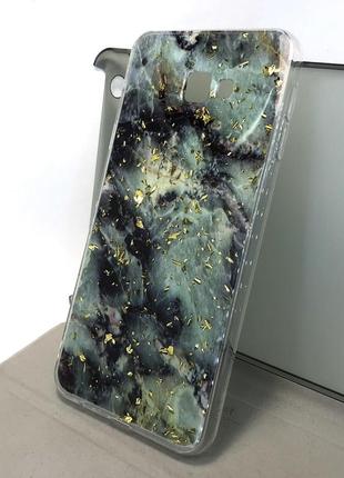 Чехол для samsung j4 plus 2018, j415 накладка бампер противоударный marble tpu case