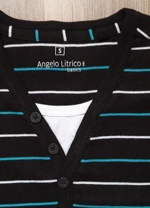 Трикотажная  футболка в рубчик angelo litrico, s.