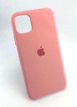 Чехол на iphone 11 накладка оригинальный противоударный original soft touch розовый
