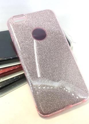 Чехол для iphone 6 plus, 6s plus накладка бампер противоударный силиконовый remax glitter