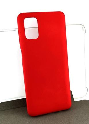 Чехол на samsung m51, m515 накладка силиконовый avantis silicone case красный