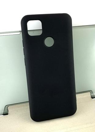 Чехол на xiaomi redmi 9c, redmi 10a накладка бампер силиконовый silicone case оригинальный черный