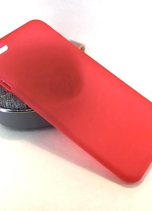 Чохол для iphone 6 plus, 6s plus накладка на бампер захисний силіконовий червоний