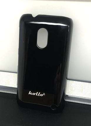 Чехол для nokia lumia 620 накладка hollo черный