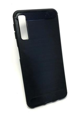 Чохол накладка для samsung a7 2018, a750 на задню панель hoco carbon tpu
