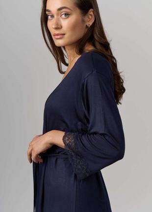 Комплект жіночий сорочка та халат niсoletta 911737 фото