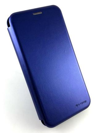 Чехол для xiaomi redmi 8a боковой с подставкой противоударный luxo walet синий