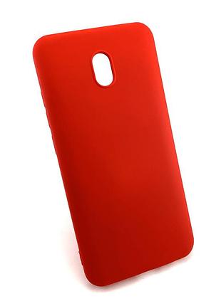 Чехол для xiaomi redmi 8a накладка silicone case бампер противоударный красный