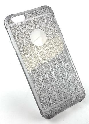 Чохол для iphone 6 6s накладка на бампер протиударний oucase christal сірий з блиском