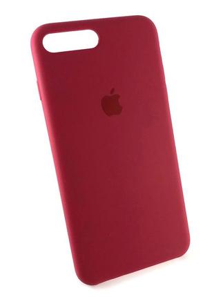 Чохол для iphone 7 plus, 8 plus накладка на бампер протиударний original soft touch бордовий