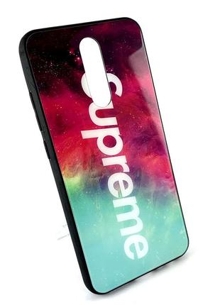 Чехол для xiaomi redmi 8a накладка бампер противоударный glass supreme с рисунком