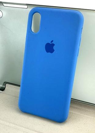Чохол на iphone x, iphone xs накладка original soft touch бампер протиударний блакитний