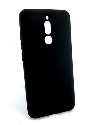 Чехол для xiaomi redmi 8 накладка case силиконовый противоударный черный
