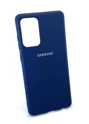 Чохол для samsung galaxy a72, a725 4g накладка на бампер протиударний silicone cover силікон синій