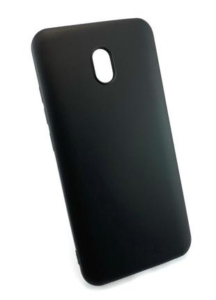 Чехол для xiaomi redmi 8a накладка silicone case бампер противоударный черный