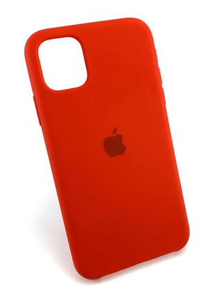 Чехол на iphone 11 накладка оригинальный противоударный original soft touch красный