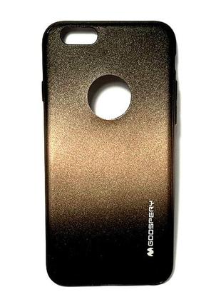 Чохол для iphone 6 6s goospery накладка на бампер захисний силіконовий коричневий