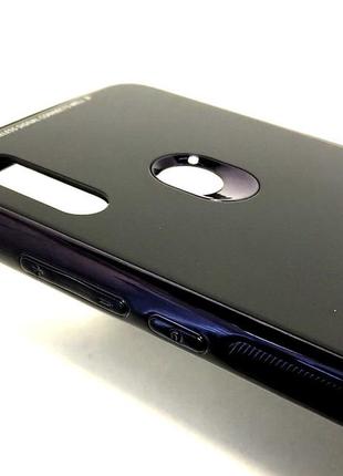 Чохол на xiaomi redmi 7 накладка бампер glass case чорний