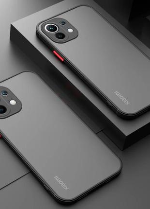 Чехол матовый smoke case для xiaomi mi 11 lite1 фото