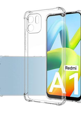 Прозорий чохол для xiaomi redmi a1 / a2 ударостійкий силіконовий shockproof (бампер)