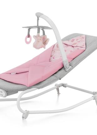 Шезлонг-гойдалка kinderkraft felio 2 peony rose (kbfeli20pnk0000)