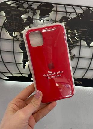 Чохол silicone case з мікрофіброю для iphone 11 pro max,якісний чохол для айфон 11 про макс