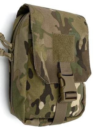 Тактична армійська аптечка irr cordura 500d мультикам (coyote) утилітарний, медичний підсумок
