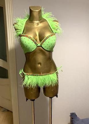 Ексклюзивний купальник calzedonia з пір'ям💚💚💚