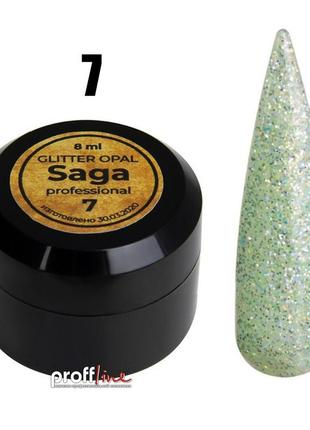 Гель фарба saga galaxy glitter opal 8 мл, №71 фото