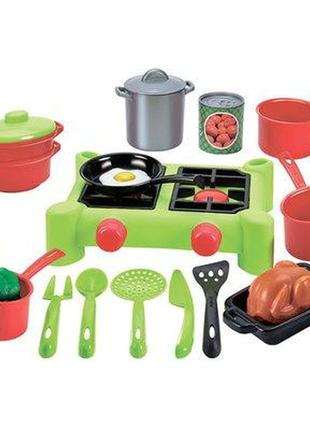 Ігровий набір плита та посуд ecoiffier 21 аксесуар (002649)
