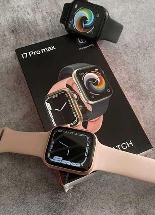 Спортивные умные часы smart watch i7 pro max серия 7 водонепроницаемый pink9 фото