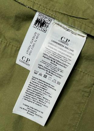 Куртка palace x c.p. company shirt jacket olive (new) | original10 фото