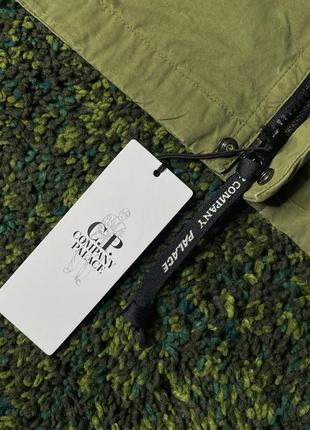 Куртка palace x c.p. company shirt jacket olive (new) | original6 фото