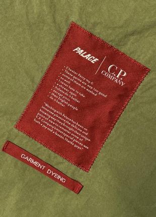 Куртка palace x c.p. company shirt jacket olive (new) | original8 фото