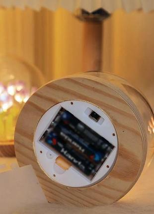 Светильник на батарейках светодиодный тюльпаны ночник led подарок оригинальный теплый свет