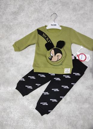 Теплий костюм на флісі від 6 міс. до18 міс.