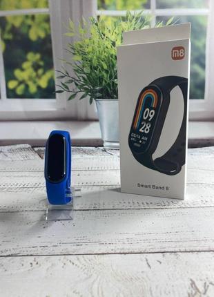 Smart band м8 фитнес трекер смарт часы blue