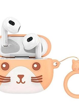 Наушники беспроводные bluetooth hoco ew46 true wireless stereo headset khaki cat