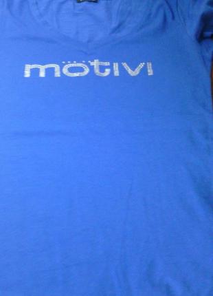 Супер стильная футболка "motivi". разм м2 фото