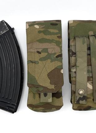 Подсумок на два магазина  мультикам (multicam) cordura 500d molle закрытый