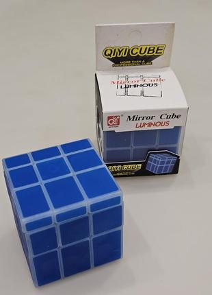 Головоломка неоновая кубик рубика 3х3 mirror cube "qiyi cube luminous" || головоломки рубика